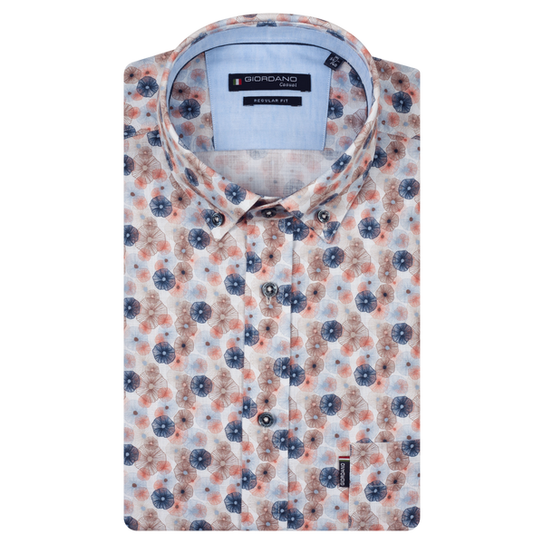 Giordano Dandelion Print Short Sleeve Shirt