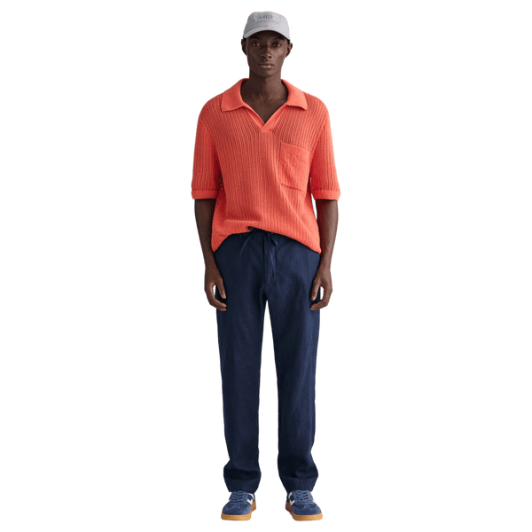 GANT Relaxed Linen Drawstring Trousers for Men