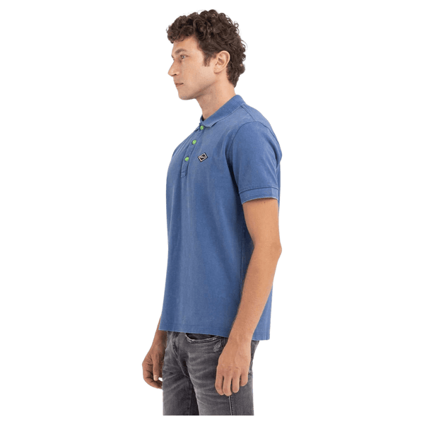 Replay Garment Dyed Cotton Polo Shirt
