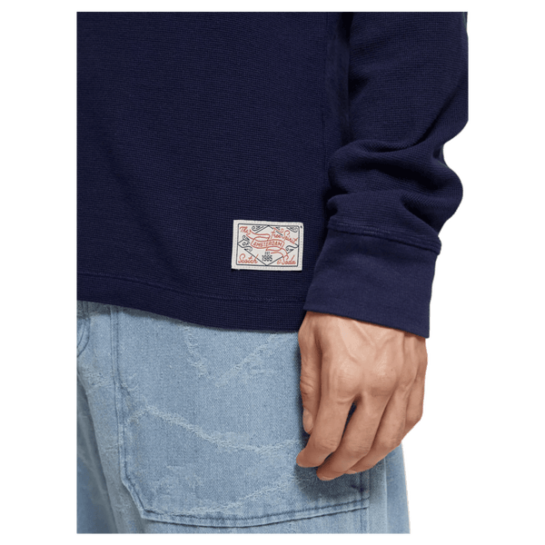 Scotch & Soda Waffle Long Sleeve T-Shirt