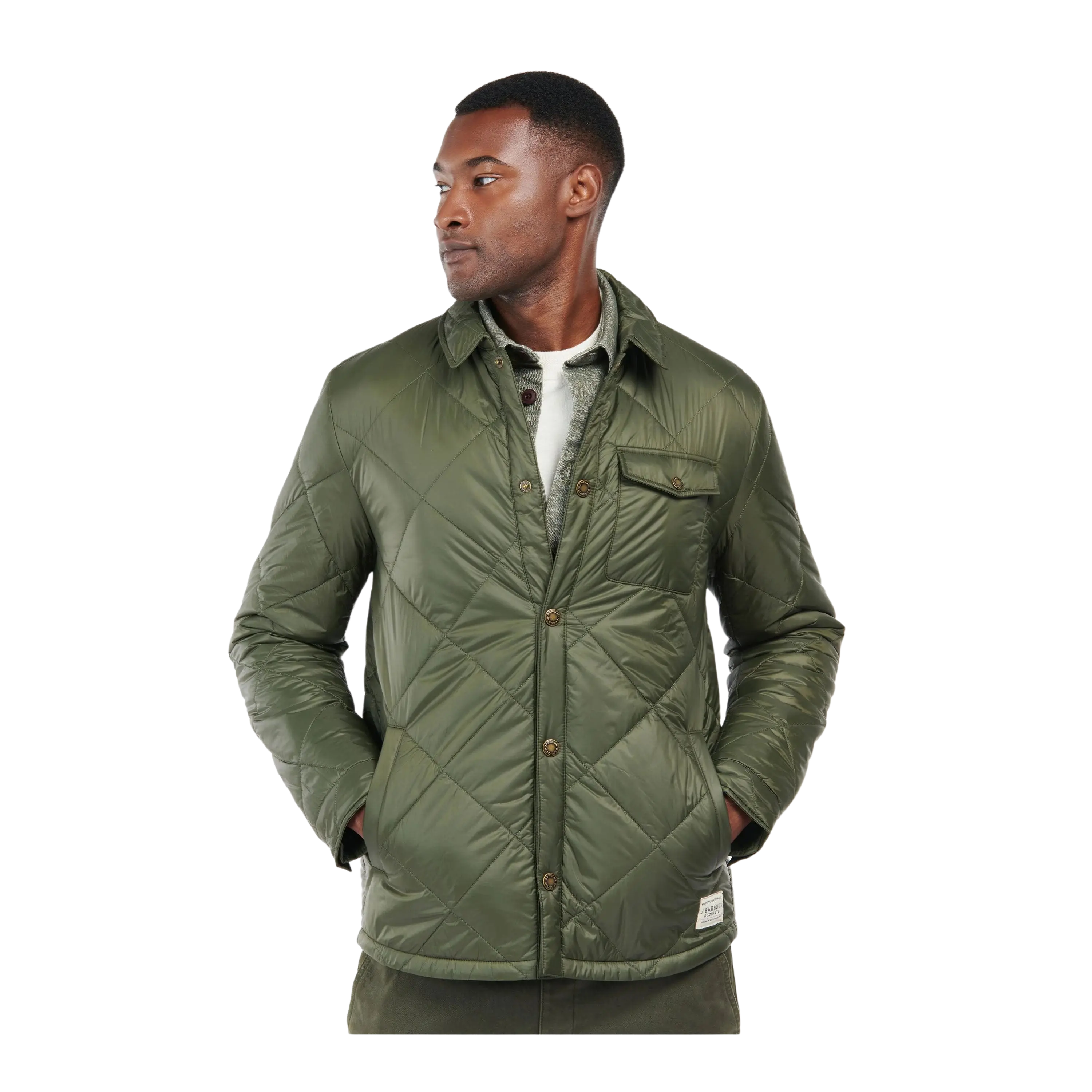 Barbour Summer Shirt Quilted Jacket For Men Coes