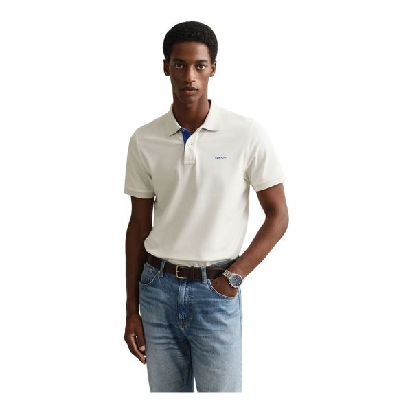 GANT Short Sleeve Contrast Polo Shirt