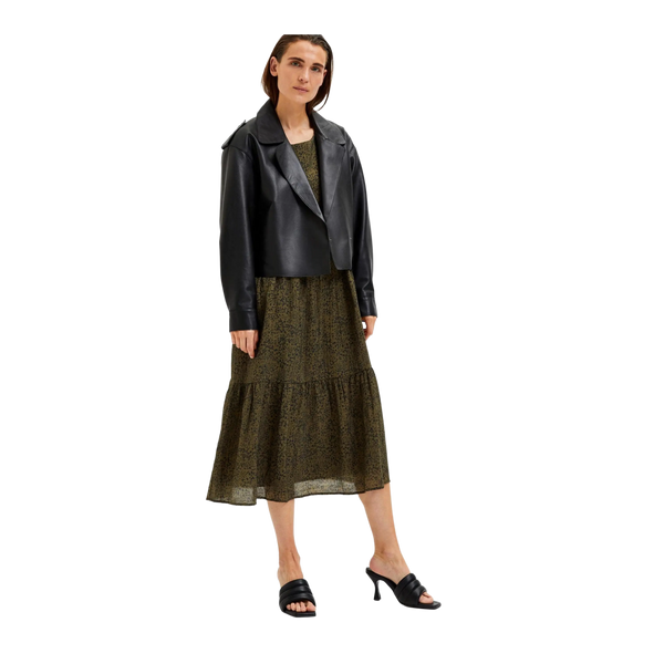 Selected Femme Printed Midi Dress for Women