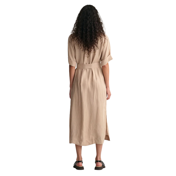 GANT Relaxed Fit Short Sleeve Flap Pocket Shirt Dress