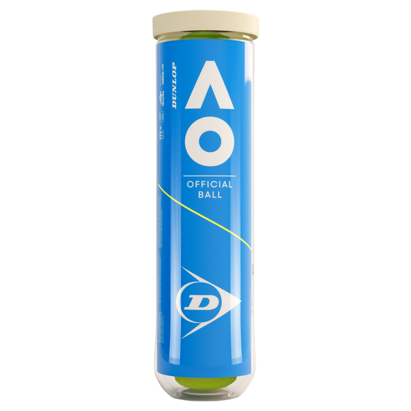 Dunlop Australian Open Tube of 4 Tennis Balls