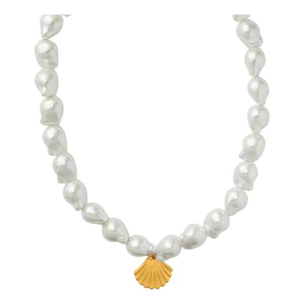 Orelia Jewellery Statement Jumbo Pearl & Shell Necklace for Women
