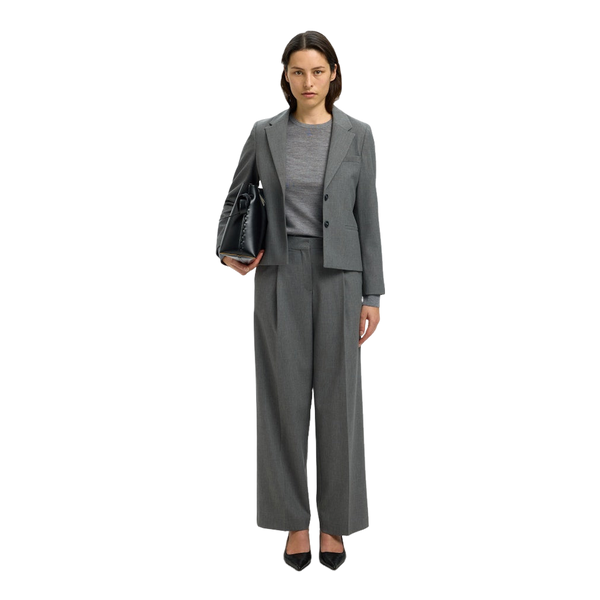 Selected Slfthea Ls Knit Merino O-neck