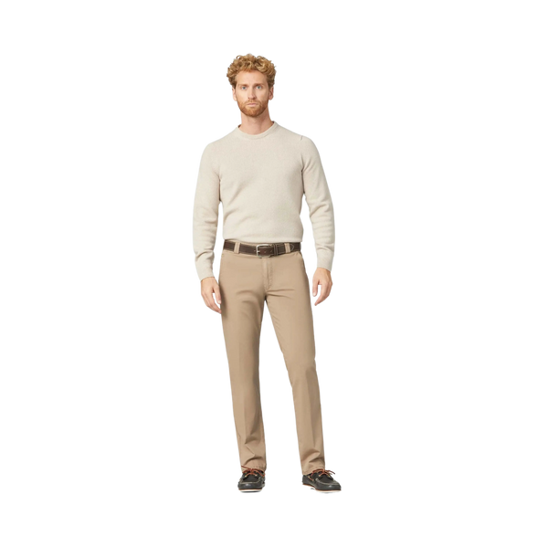 Meyer Roma Soft Cotton Chino In Beige for Men