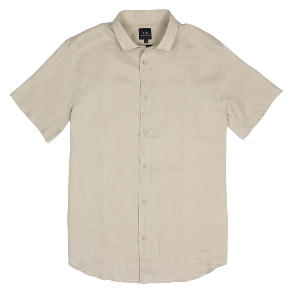 Armani Exchange Linen Short Sleeve Shirt for Men