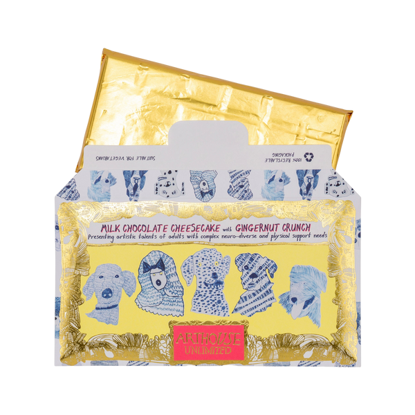Arthouse Unlimited Blue Dogs, Milk Chocolate Bar