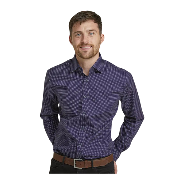 Double Two Spots Long Sleeve Formal Shirt