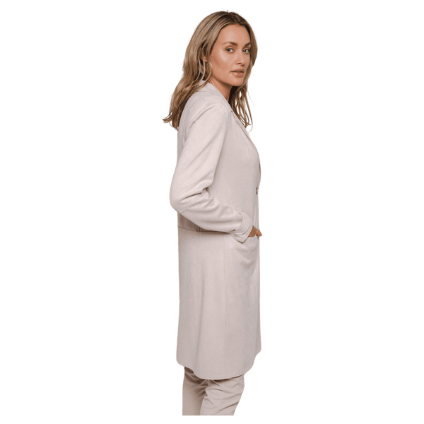 Rino & Pelle Babice Faux Suede Single Breasted Coat