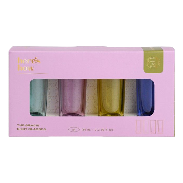 Designworks Ink The Gracie Set Of 4 Shot Glasses