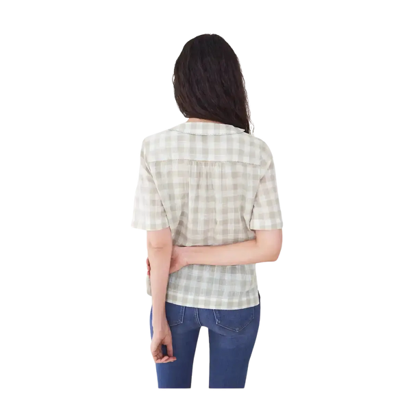 White Stuff Lana Check Embroidered Shirt for Women