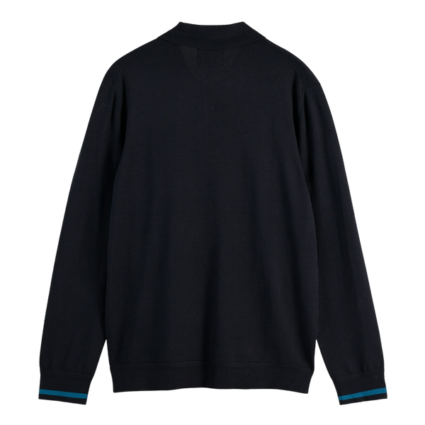 Scotch & Soda Ecovero Blend Knitted Long Sleeve Polo