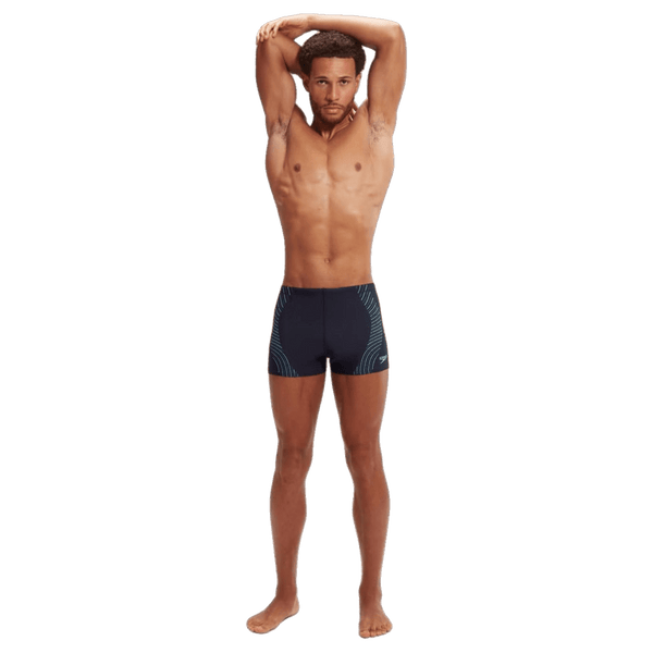 Speedo Duo Logo Print Aqua Shorts