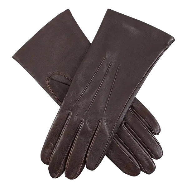 Dents Emma Classic Hairsheep Leather Gloves for Women in Mocca