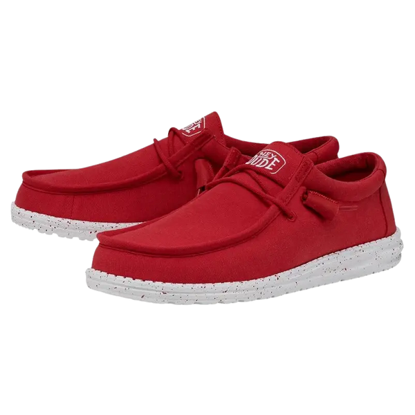 Hey Dude Shoes Wally Slub Canvas Shoe for Men