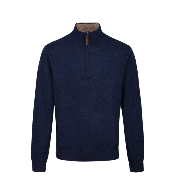 Schöffel Lambswool 1/4 Zip Jumper for Men