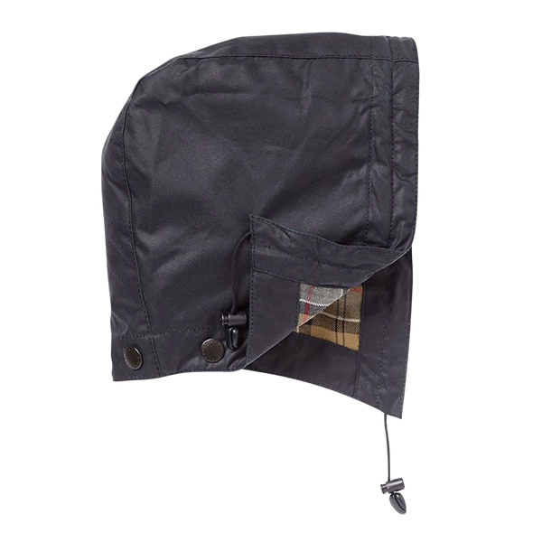 Barbour Waxed Cotton Hood in Navy