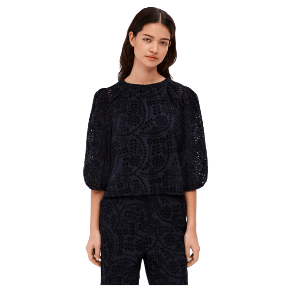 Object Broderie Anglaise 3/4 Sleeve Top for Women