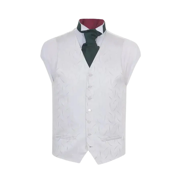 Fancy Waistcoat in White & Gold