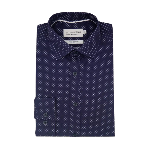Double Two Spots Long Sleeve Formal Shirt