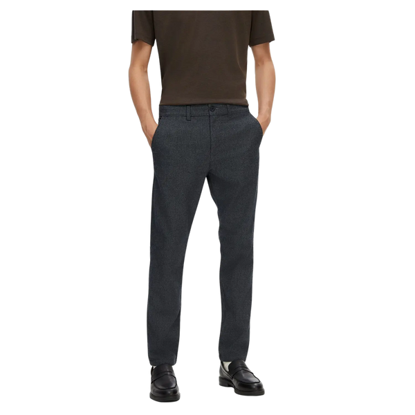 Selected Slim Fit Miles 175 Brushed Trousers for Men