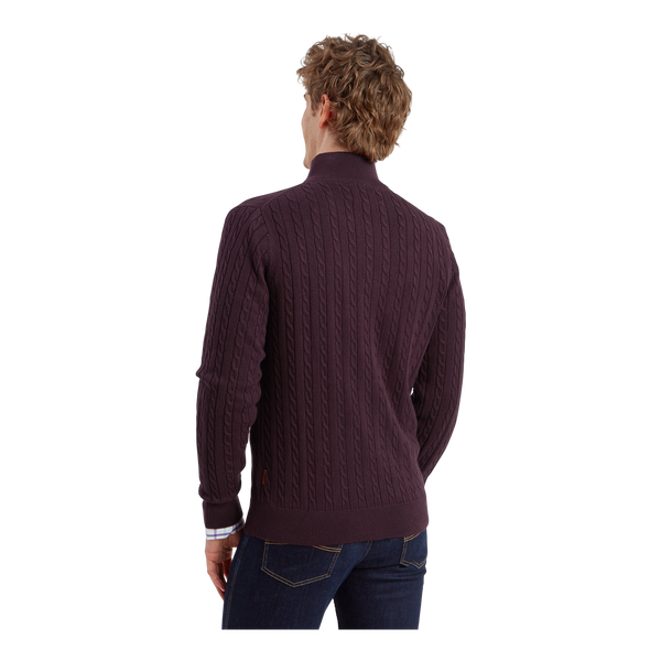 Schoffel Calton Cotton Cashmere Cable 1/4 Zip Jumper
