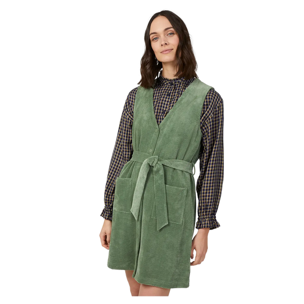Great Plains Winter Cord Belted Sleeveless Dress