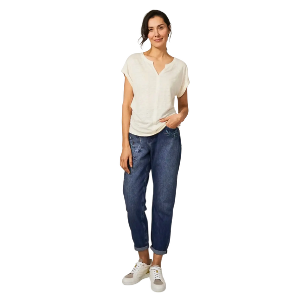 White Stuff Linen Sunshine Tee for Women