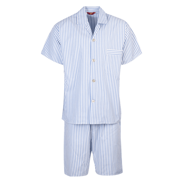 Christopher James Short Pyjama Set for Men in Blue