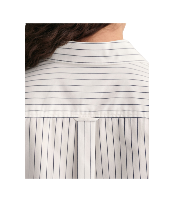 GANT Relaxed Striped Poplin Long Sleeved Shirt for Women