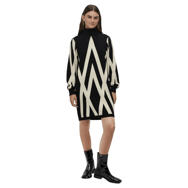 Object Objray Rollneck Long Sleeve Knit Dress