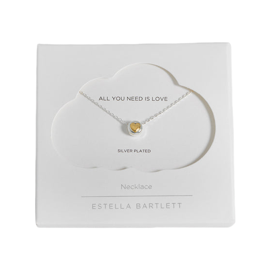Estella Bartlett Heart Disc Bead Necklace