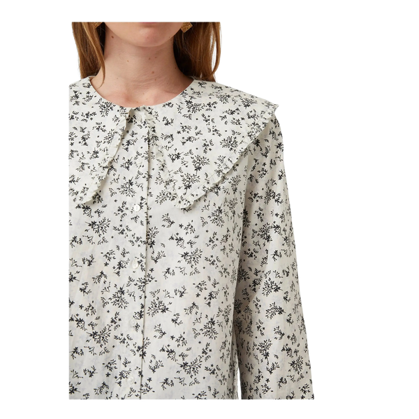 Great Plains Micro Floral Organic Round-Neck Blouse
