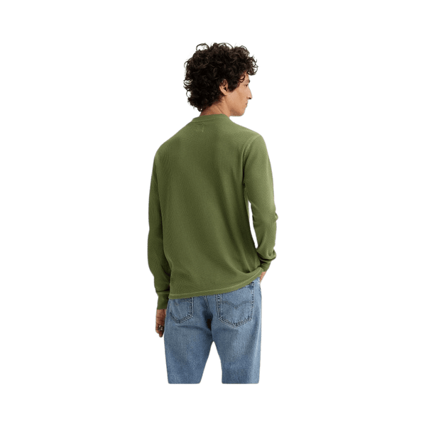 Levi's Long Sleeve Thermal Three Button Henley T-Shirt