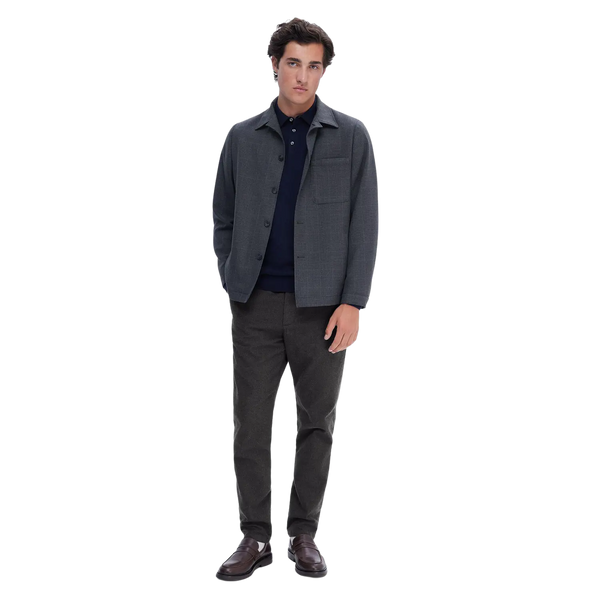 Selected Berg Long Sleeve Knit Polo Shirt