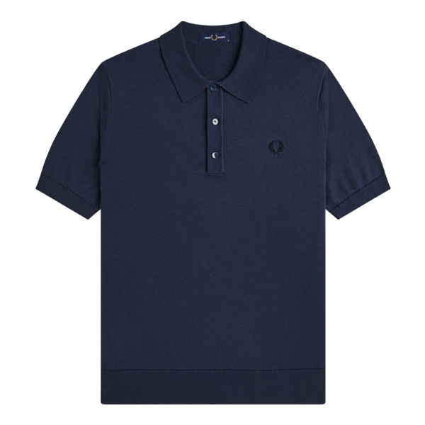 Fred Perry Cotton Knitted Polo Shirt