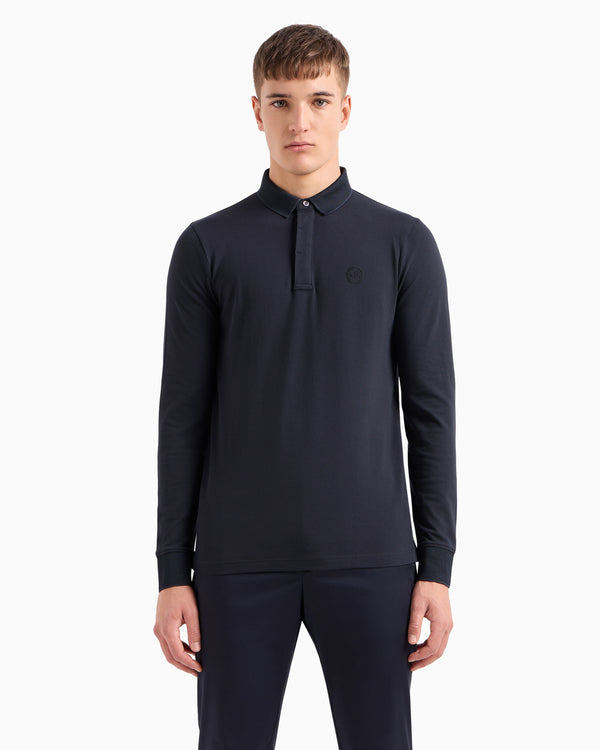 Armani Exchange Long Sleeve Polo