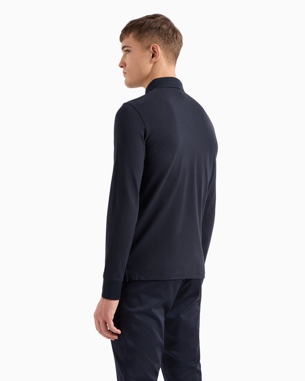 Armani Exchange Long Sleeve Polo
