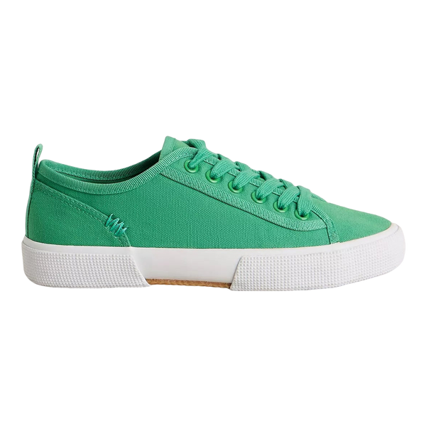 White Stuff Pippa Canvas Lace Up Trainers
