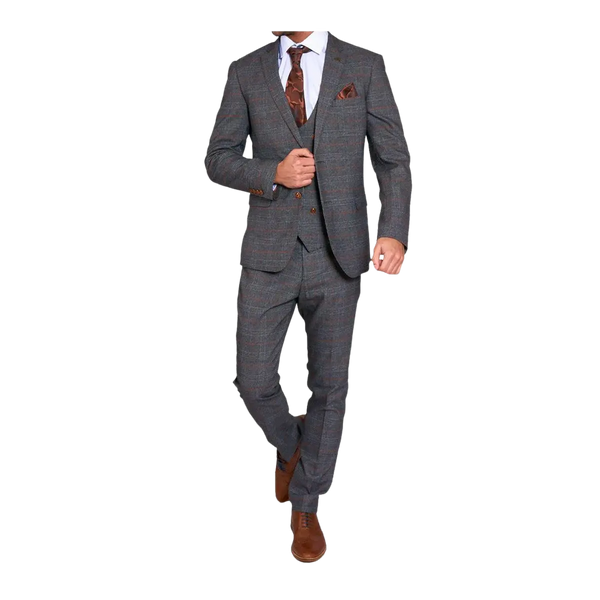 Marc Darcy Jenson Check Suit Trouser for Men