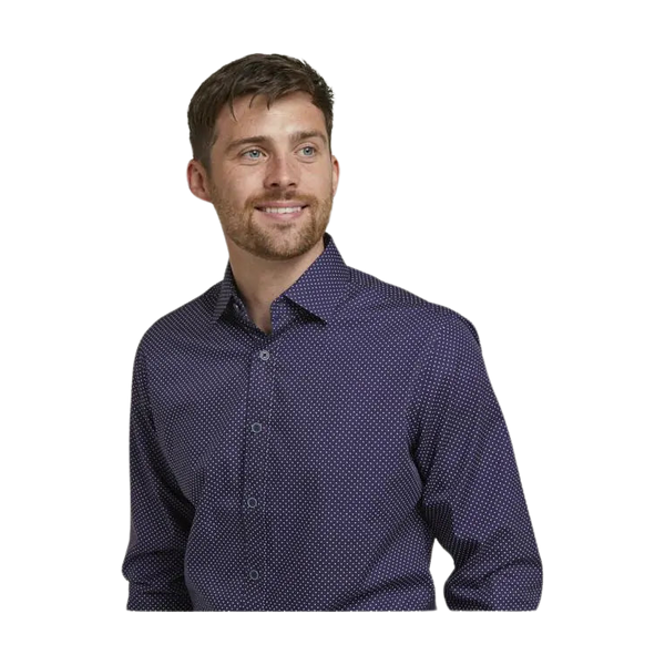 Double Two Spots Long Sleeve Formal Shirt