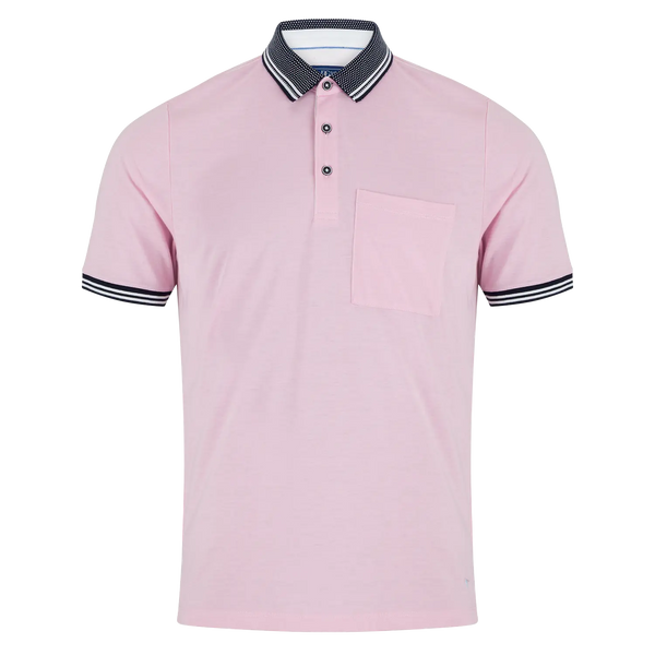 Daniel Grahame Collar & Cuff Tipped Polo for Men