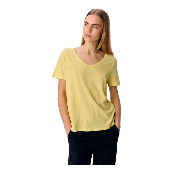 Object Thea Short Sleeve V-Neck Top