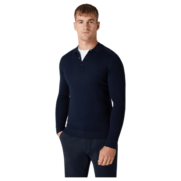 Remus Uomo Long Sleeve Polo Shirt for Men