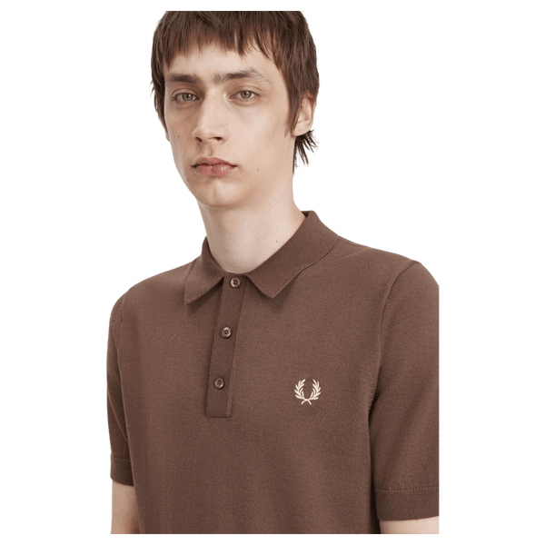 Fred Perry Short Sleeve Knitted Polo Shirt
