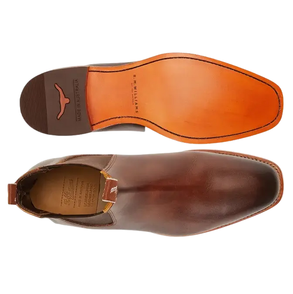 R. M. Williams Chinchilla Burnished Leather Boots