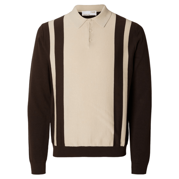 Selected Mattis Long Sleeve Knit Polo